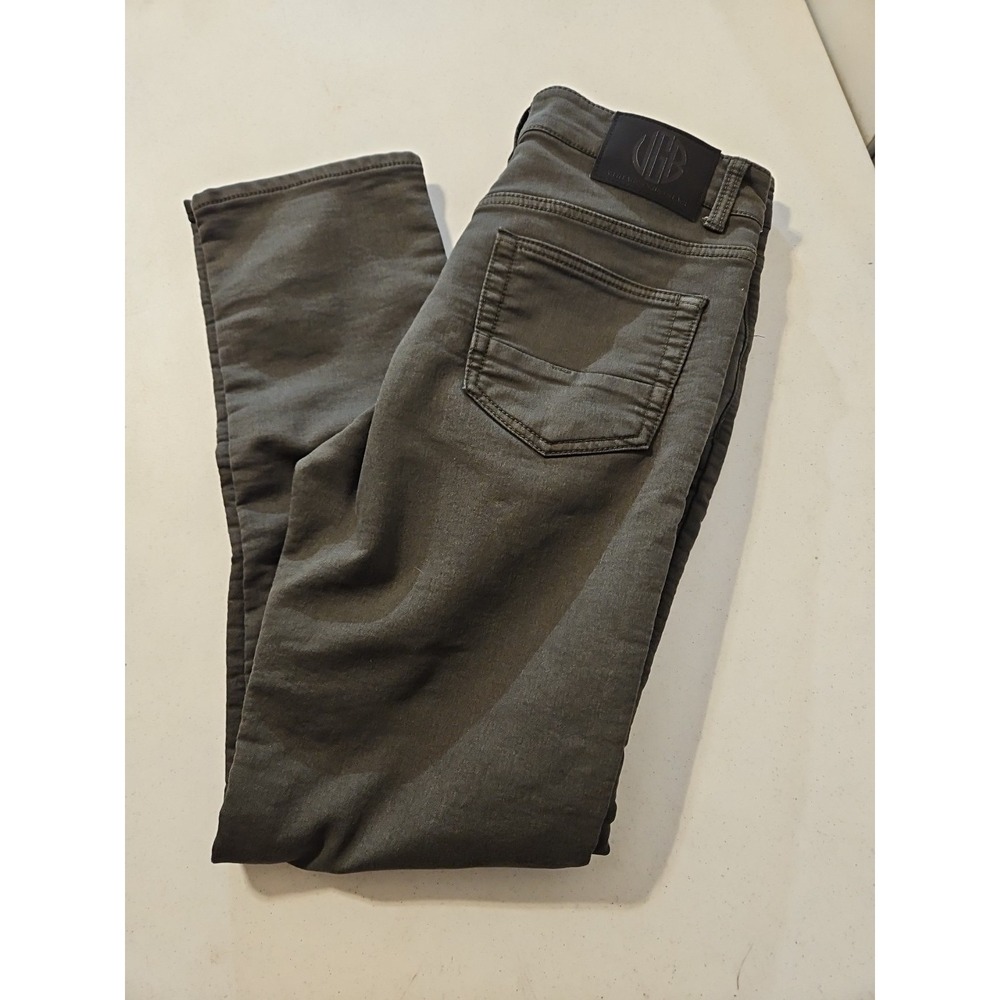 Vintage Genes Black Jeans Men's Size 30x30 Green Denim Slim Fit‎ Stretch (A1201